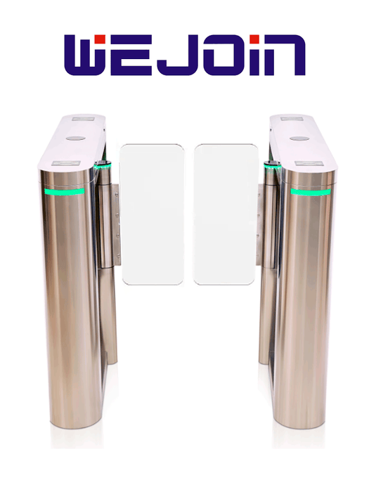 WJTBH02S - Barrera Peatonal Tipo Swing Barrier Velocidad de apertura 0.3 Segundos Bidireccional 5 Millones de Ciclos Compatible con Controles de Acceso