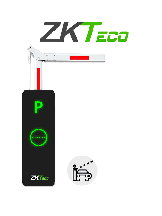 ZKTECO BGM1145L90L - Barrera Vehicular / Brazo Articulado Reversible / 4.5 Metros / Gabinete con Luz LED / Indicador de Estado /2.5 seg. de apertura /110v /3 millones de ciclos /Incluye modulo Wi-Fi para conectarse con App ZK Barrier