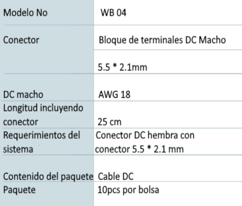 SAXXON PSUWB04 - Bolsa de 10 Conectores Macho para Alimentación de Camaras/ Cable Calibre 18 AWG/