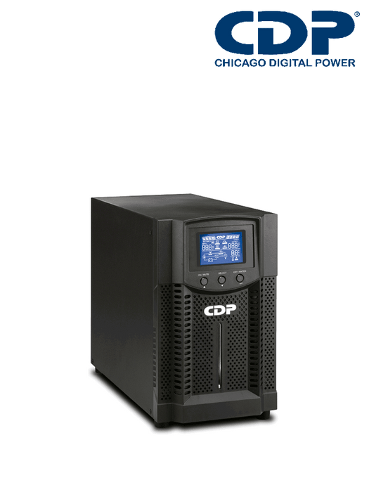CDP UPO11-3 - UPS online 3000VA / 2700W / 4 Terminales de salida / Baterías 12V a 9AH X 6 / Respaldo 5min a carga completa / Requiere clavija o adaptador NEMA 5-20R