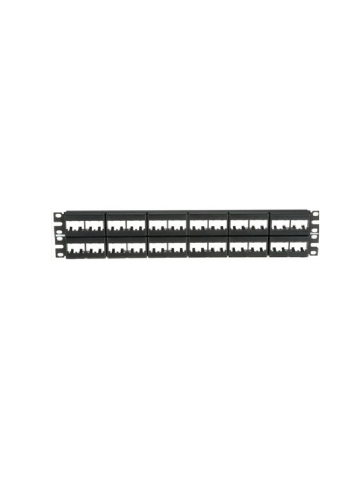PANDUIT CPP48WBLY - Panel de Parcheo Modular Mini-Com™, 48 puertos, 2 RU, Negro