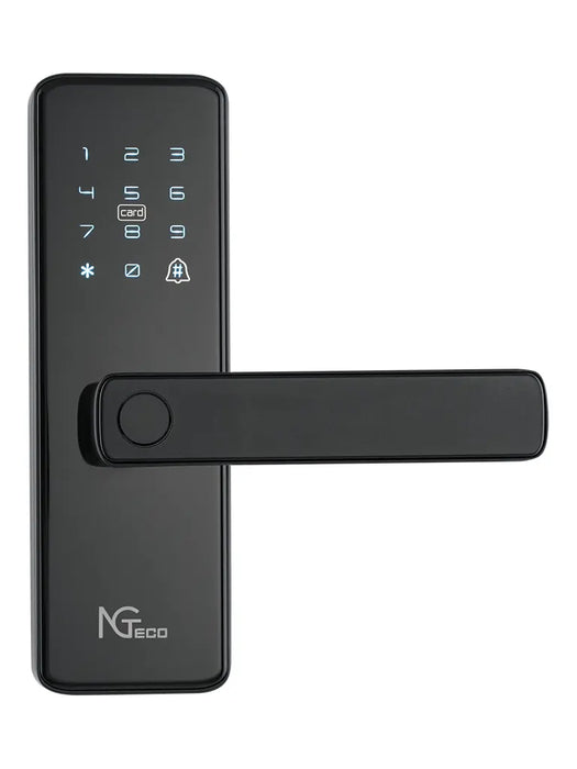 NGTECO SL01A730N Cerradura Inteligente Biométrica con WiFi / 300 usuarios / APP Móvil / Estilo americano / derecha o izquierda / Aperturas remotas