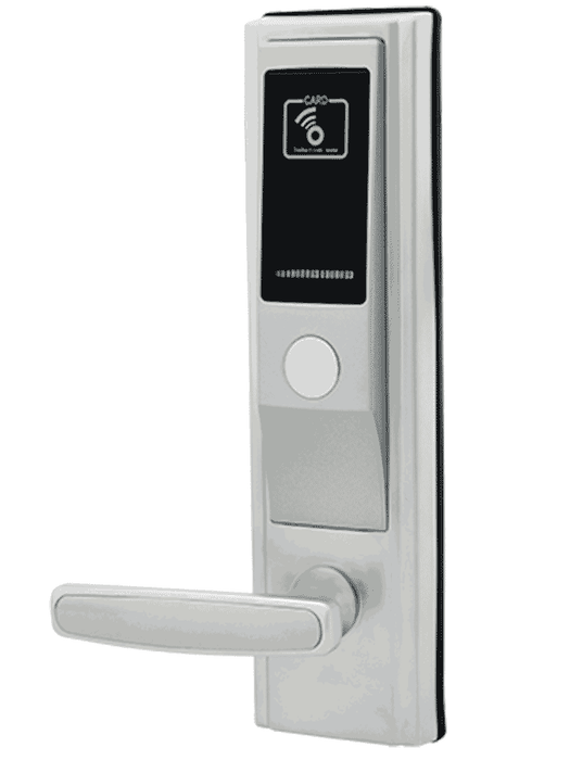 ZKTECO LH3600L - Cerradura Izquierda para Hotel con Tecnología Mifare 13.56 MHz, Compatible con Puertas de 35 a 55 mm de Grosor, Estándar Americano, con 5 Pestillos de Seguridad