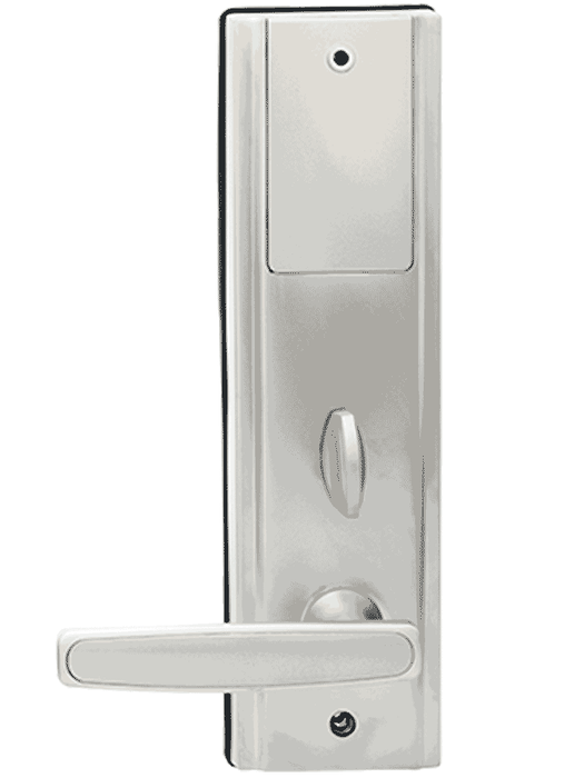ZKTECO LH3600L - Cerradura Izquierda para Hotel con Tecnología Mifare 13.56 MHz, Compatible con Puertas de 35 a 55 mm de Grosor, Estándar Americano, con 5 Pestillos de Seguridad
