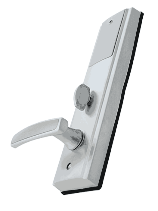 ZKTECO LH3600L - Cerradura Izquierda para Hotel con Tecnología Mifare 13.56 MHz, Compatible con Puertas de 35 a 55 mm de Grosor, Estándar Americano, con 5 Pestillos de Seguridad