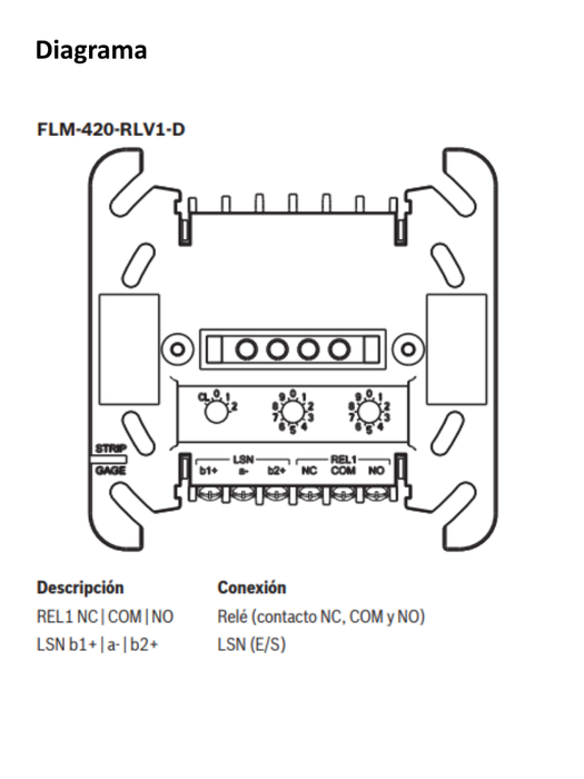BOSCH F_FLM420RLV1D - Modulo de interconexion de rele de baja TENSIO