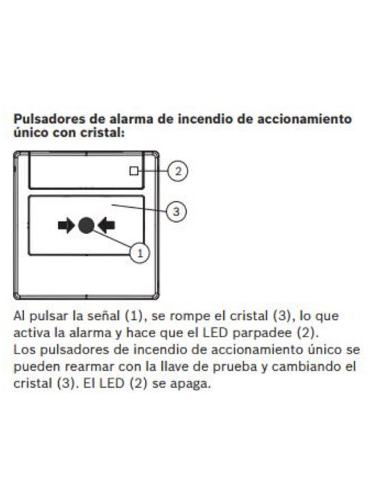 BOSCH F_FMC420RWGSRRD - Estación Manual LSN Direccionable / REARME / Montaje en Superficie / Rojo