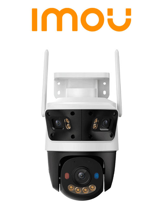 IMOU Cruiser Triple 11MP (IPC-S7UN-11M0WED ) - Camara IP PT Triple Wifi Smart Color 11MP con 2 lentes Fijos de 3 Megapixeles + Lente PT 5 Megapixeles / Dual SD 512GB c/u / Disuasión Activa / Audio Bidireccional