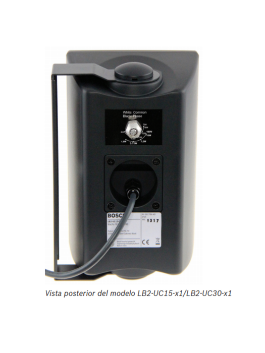 BOSCH M_LB2UC30L1 - Altavoz Premium 30W / Carcasa ABS /  Blanco / 8ohms 70V y 100V /