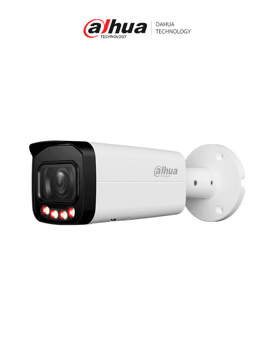 DAHUA DH-IPC-HFW3449T-ZS-IL- Cámara IP Bullet de 4 MP/ Iluminador dual/ WizSense/ AcuPick /IA SSA/  Xinghan/ Lente Motorizado de 2.7 a 13.5mm/ IR de 60 Metros/ H.265+/ WDR Real/ Protección Perimetral/ IP67/ PoE/ IK10/ SMD 4.0/
