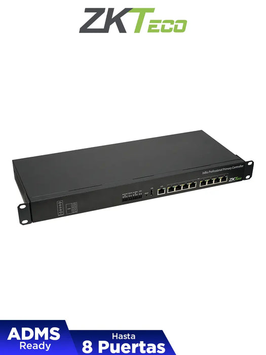 ZKTECO INBIOPC800 -  Control de acceso profesional PoE hasta 8 puertas / 4,000 huellas /  40,000 tarjetas RFID / 200,000 eventos /  Se requiere modulo DE10 para su funcionamiento ZKT0720026