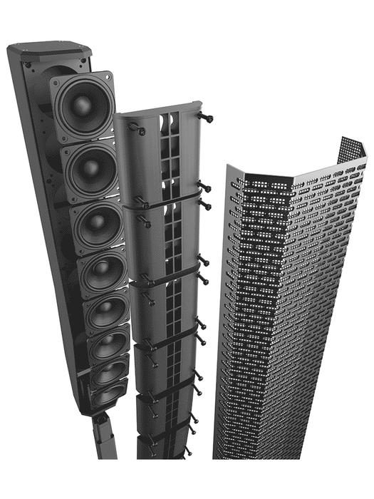 ElectroVoice M_EVOLVE50M - Sistema de Altavoz Portatil Amplificado 8CH / Bluetooth / Columna 8x3.5" / Subwoofer 12" / Negro