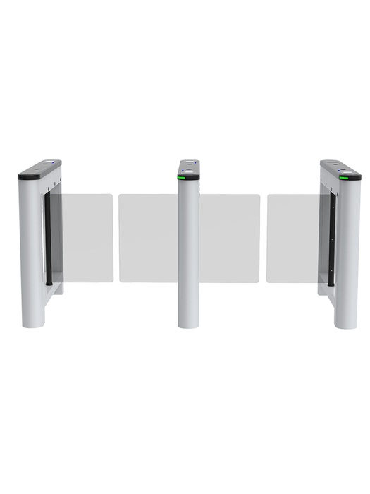 ZKTECO SATURNS1200 - Barrera Peatonal Central Abatible / Acero SPCC laminado en frío / Hasta 3 millones de ciclos / Vidrio templado 2.5D / Requiere barrera Saturn-S1000