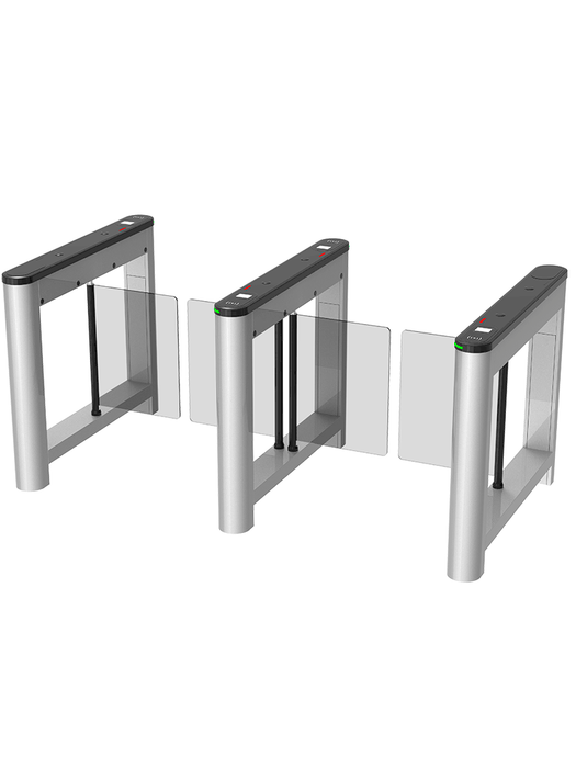 ZKTECO SATURNS1200 - Barrera Peatonal Central Abatible / Acero SPCC laminado en frío / Hasta 3 millones de ciclos / Vidrio templado 2.5D / Requiere barrera Saturn-S1000