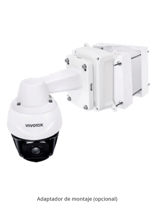 VIVOTEK SD9368-EHL - Cámara IP PTZ Exterior de 2 MP, con Zoom Óptico 40x, también con Smart IR 250m, Protección Nema4X/IP66/IK10, EIS, WDR Pro, Smart Tracking y Ciberseguridad Trend Micro, certificado NDAA, ONVIF y Deep Search.