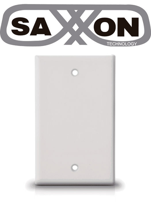 SAXXON A175 - Placa de pared ciega / Sin puertos / Color blanco