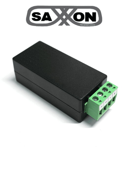 SAXXON PSU2412A2 - Fuente de poder / Convertidor de energia/ Corriente Alterna a Corriente Directa/ Voltaje de entrada 20V CA a 30V CA/ Voltaje de Salida 12V CD/ / 2 Ampere / Recomendable para alimentacion de camaras CCTV a larga distancia
