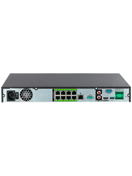 DAHUA DHI-NVR5216-8P-EI2- NVR IP 8k/ Acupick/ WizSense/ 16 canales 1U con 8 PoE, 2 HDD, H.265+/H.265, 448 Mbps, reconocimiento y detección facial, protección perimetral/ SMD Plus/ IA por cámara/ ANPR/ mapa de calor/8K HDMI output/