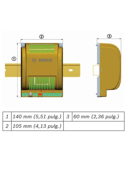 BOSCH A_APSPSU60 - Fuente de energia 12V o 24V / Puerto para bateria integrado / Compatible con controlador AMC2