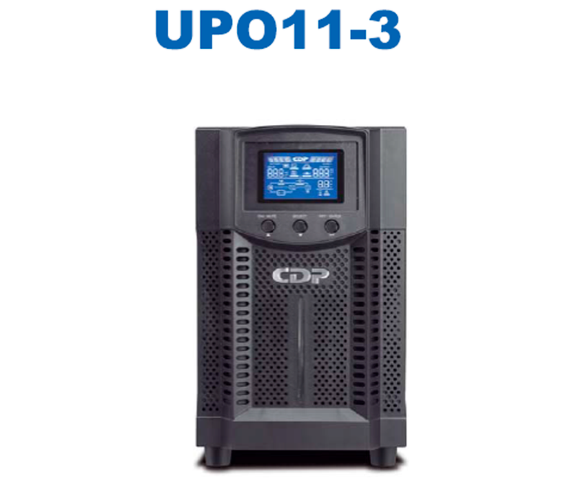 CDP UPO11-3 - UPS online 3000VA / 2700W / 4 Terminales de salida / Baterías 12V a 9AH X 6 / Respaldo 5min a carga completa / Requiere clavija o adaptador NEMA 5-20R