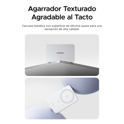 Power Bank Magnético Inalámbrico / 5000 mAh / 20W USB-C PD3.0 + 15W Carga Inalámbrica / Compatible MagSafe y Qi / Diseño Ultrafino 8.6 mm (0.3 in) / Carga Simultánea Cable + Inalámbrica / Bater&iacute
