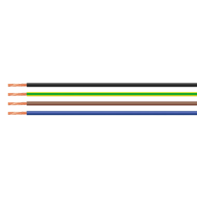 Cable Unipolar PVC H07V-K White AWG18 / 450/750 V AC / Cobre Estructurado Clase 5 / Rango Temperatura -30°C a +80°C / Retardante a la Llama / Para Instalaciones Eléctricas