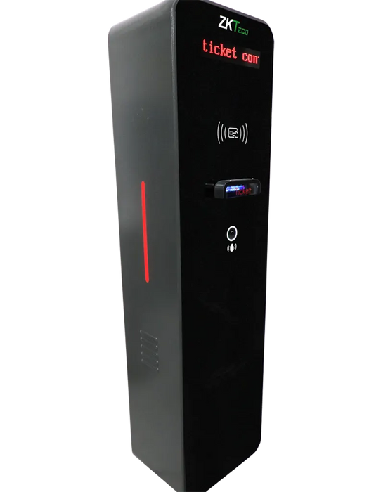 ZKTECO TBM01 / TBM02 - Kit de Dispensador y Lector de Tickets QR / Sin Contacto / Compatible con Sensor de Masa VR10, UHF / Pantalla LED / Funciones de Voz / Requiere Software para cobro ZK Bio CV Security modulo de estacionamiento